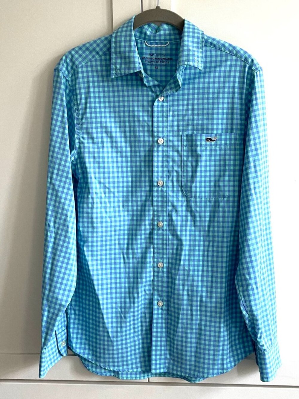 Vineyard Vines On The Go Button Down Gingham Shirt - Size XS